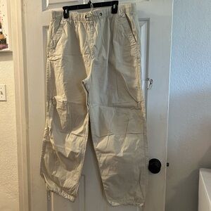 Zara Women's Cream Cargo Pants